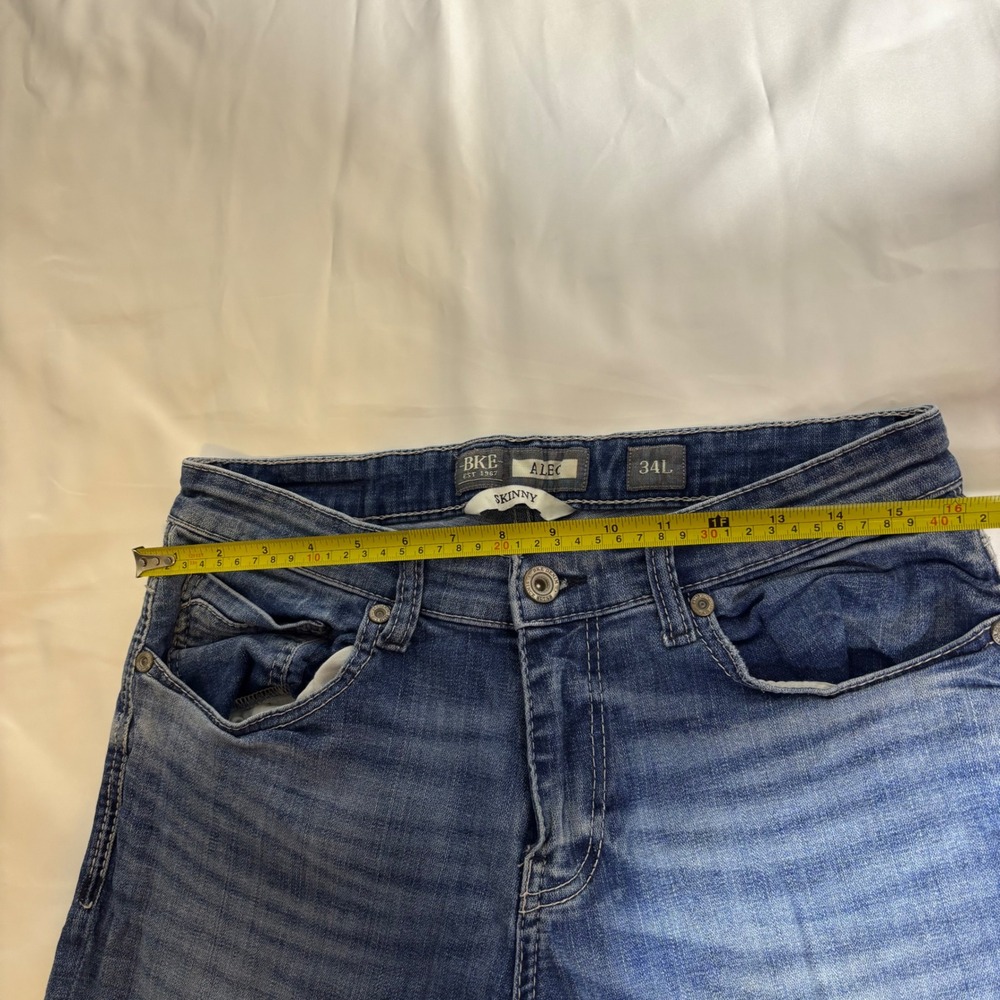 BKE Alec Skinny Jeans Mens 32x31 Medium Wash Denim Pants - Picture 5 of 6